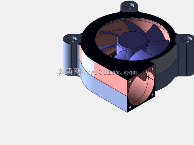 老款80*25风扇v2.40mm的3D打印升级版