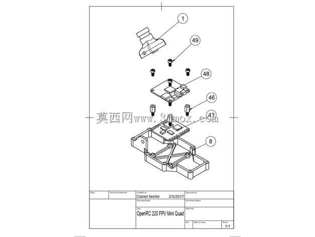 OpenRC 220 FPV小型四芯