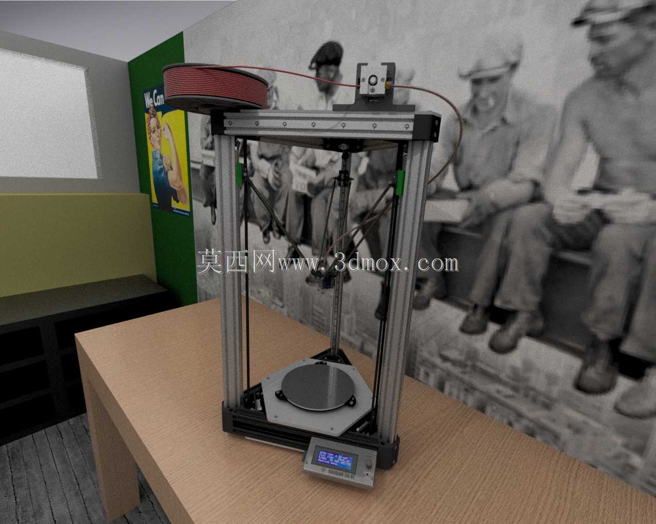 3D三角打印机Vauban 3D XL
