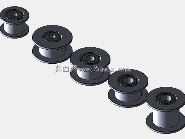 GT2皮带轮16/20,无齿,孔3/4/5 mm,用于GT2皮带宽度6/10 mm