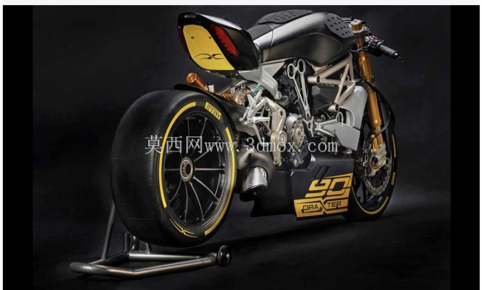 2016杜卡迪Draxter概念拖拽自行车3d印刷RC