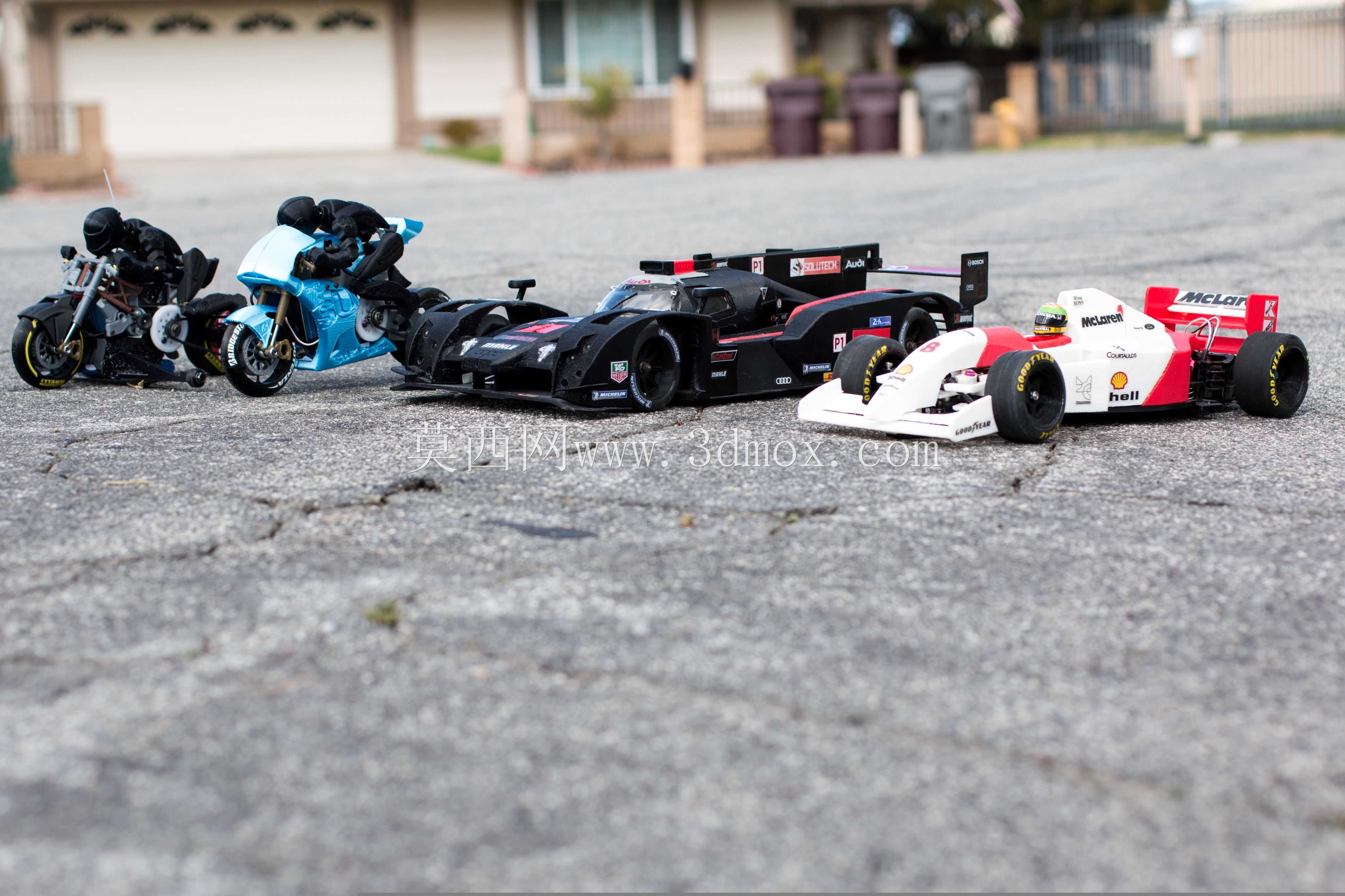 2016杜卡迪Draxter概念拖拽自行车3d印刷RC