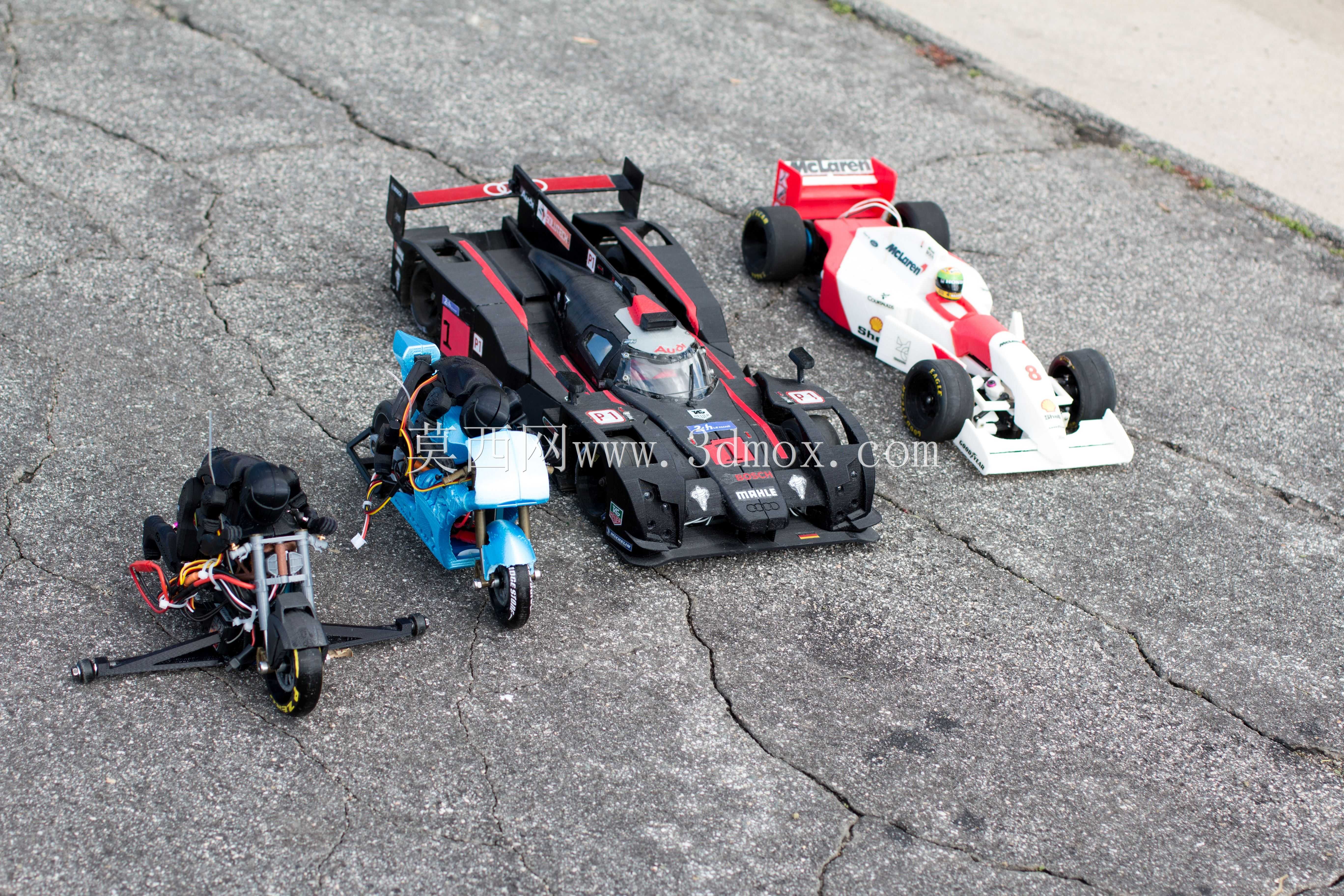 2016杜卡迪Draxter概念拖拽自行车3d印刷RC