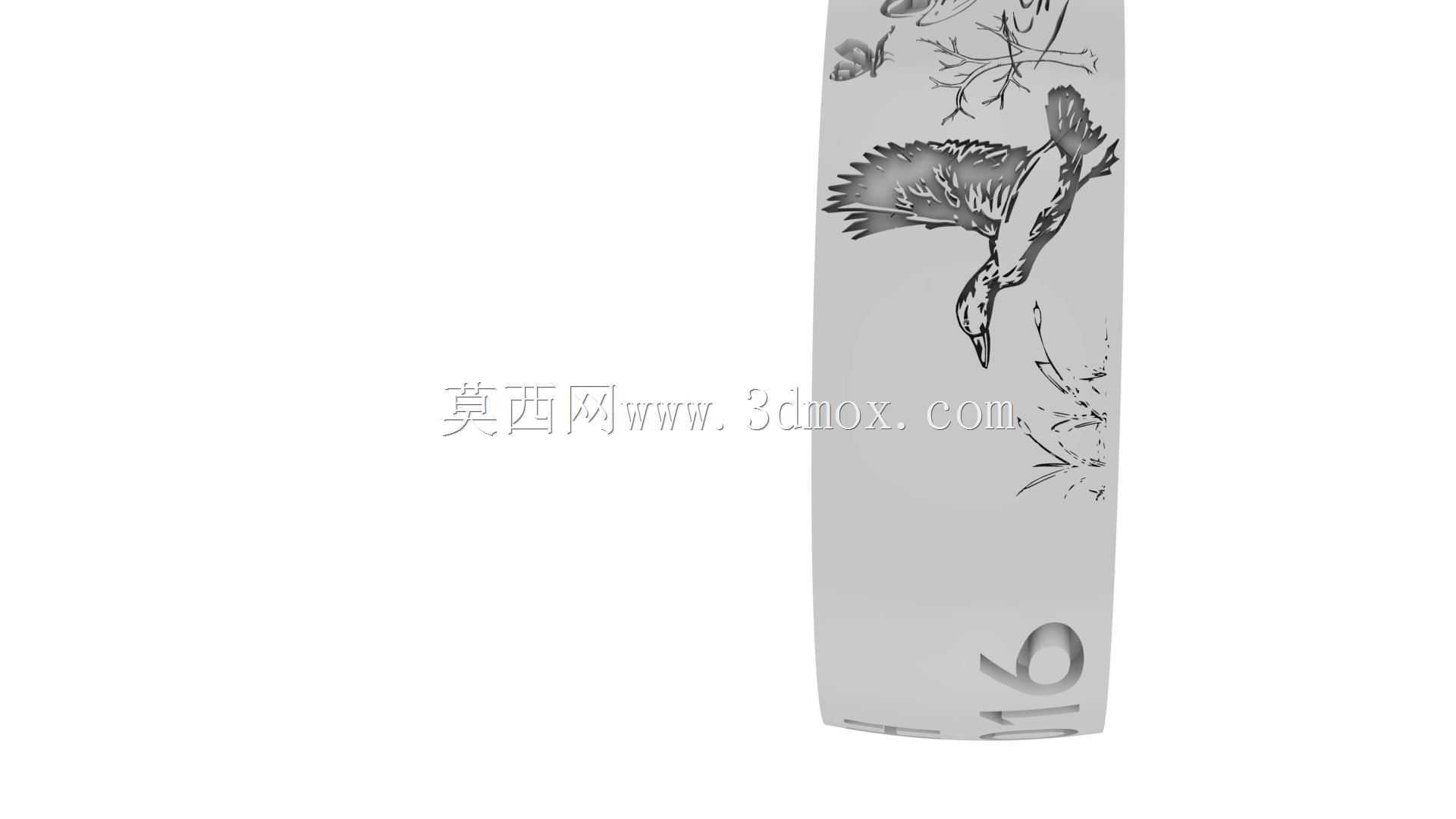 野生动物男式婚戒