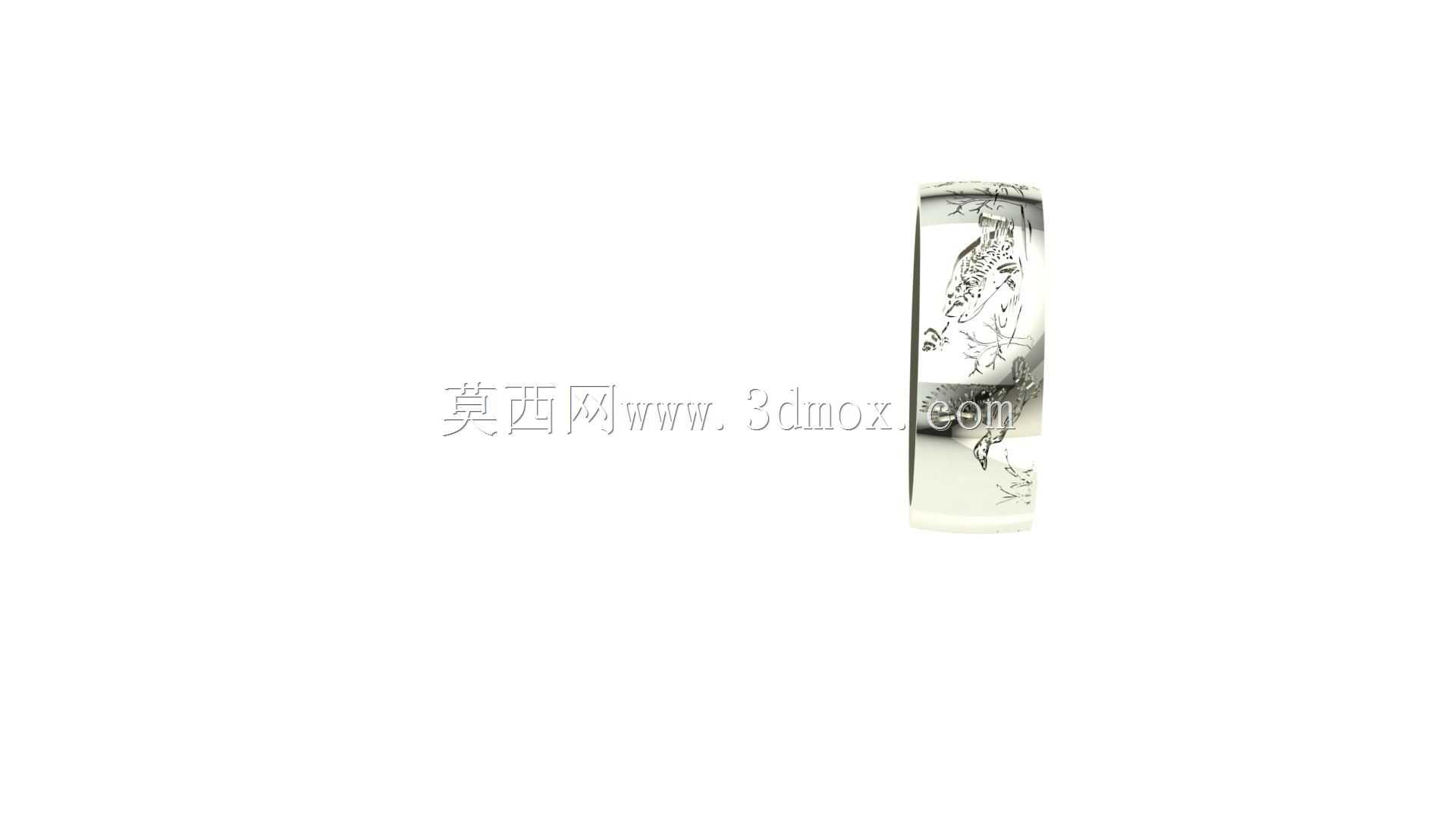 野生动物男式婚戒