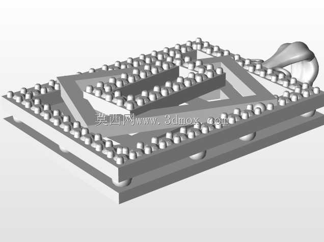 带Diamons Free 3D模型的3D CAD挂件