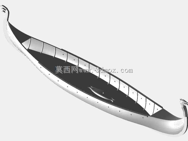用于3D打印的Oseberg vikking船体