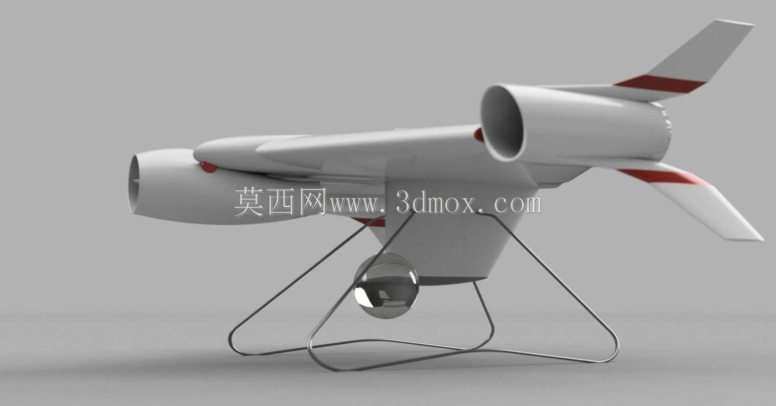 VTOL 3电动无人机(2X127 mm和110 mm EDF)-第一种配置