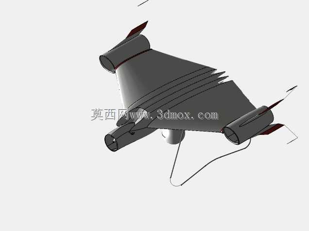 VTOL 3电动无人机(2X127 mm和110 mm EDF)-第一种配置