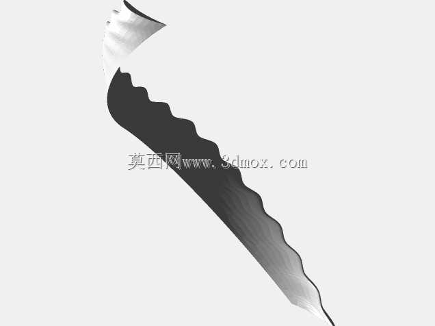 HAWT模式下带前缘结节的螺旋叶片(可3D打印)