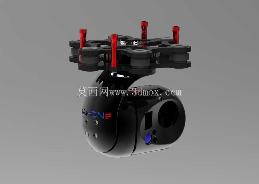 3轴GoPro万向节重新加载。stp