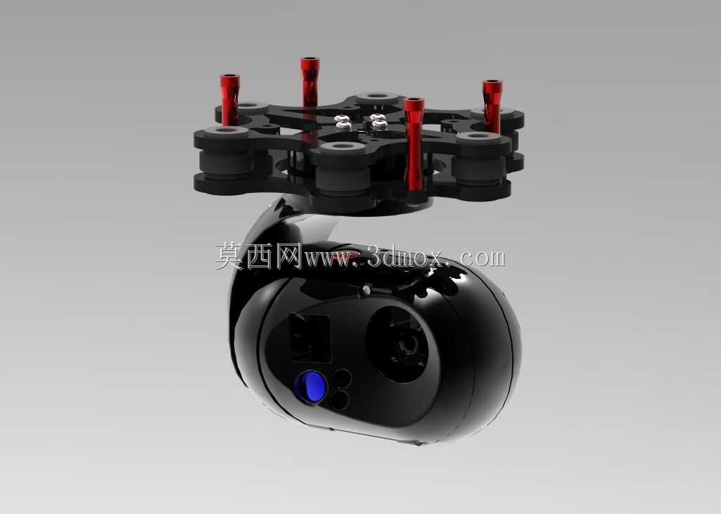 3轴GoPro万向节重新加载。stp