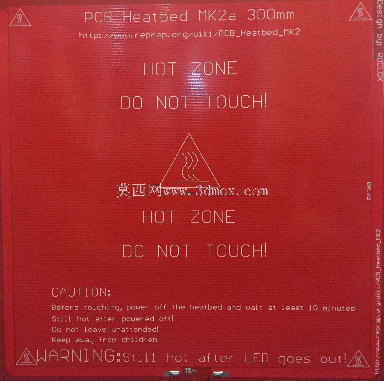 PCB加热床MK2a 300x300