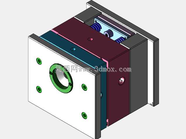定心盖塑料模