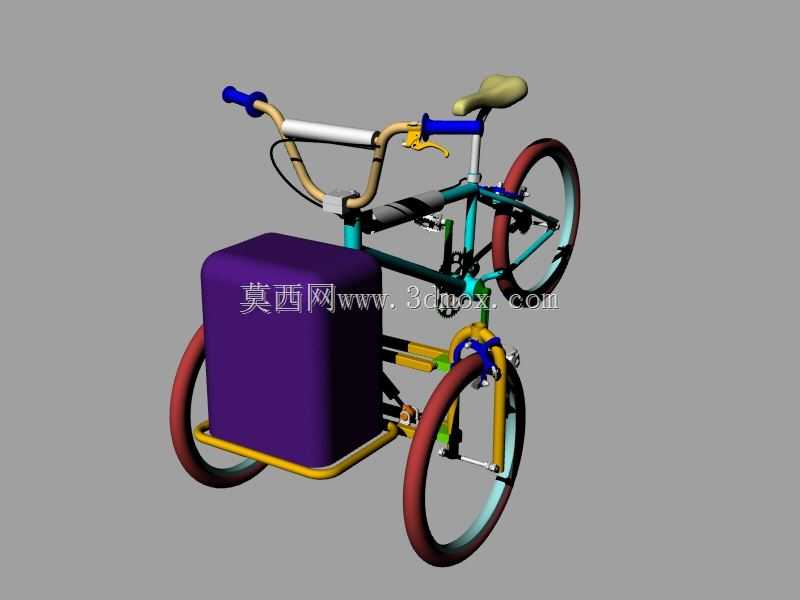 倾斜货物三轮车2