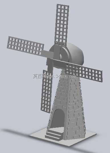 3d可打印风车