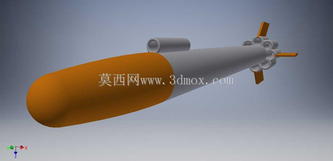 用于3D打印的神枪手模型火箭