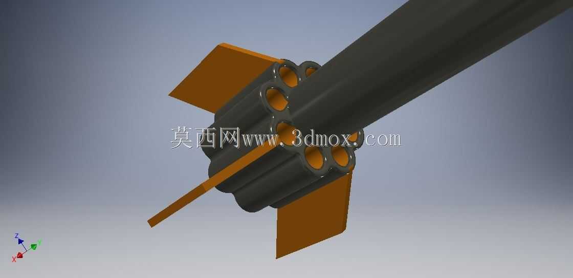 用于3D打印的神枪手模型火箭