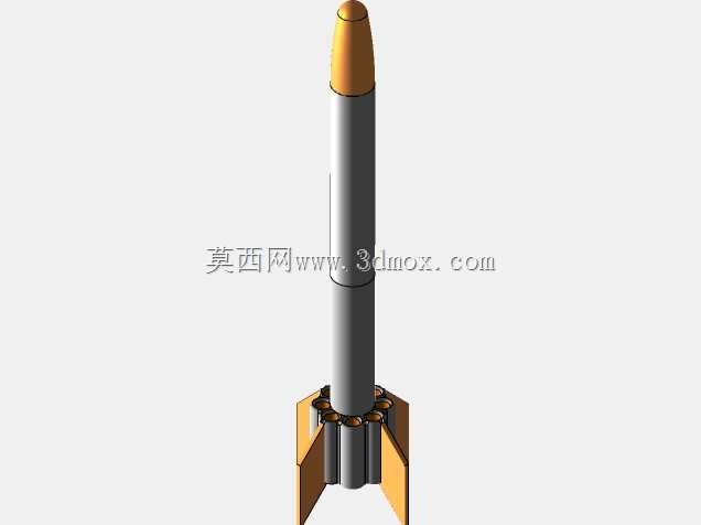 用于3D打印的神枪手模型火箭