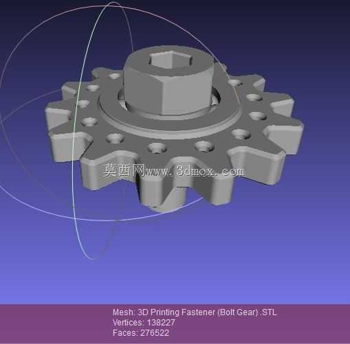 3D打印紧固件(螺栓齿轮)