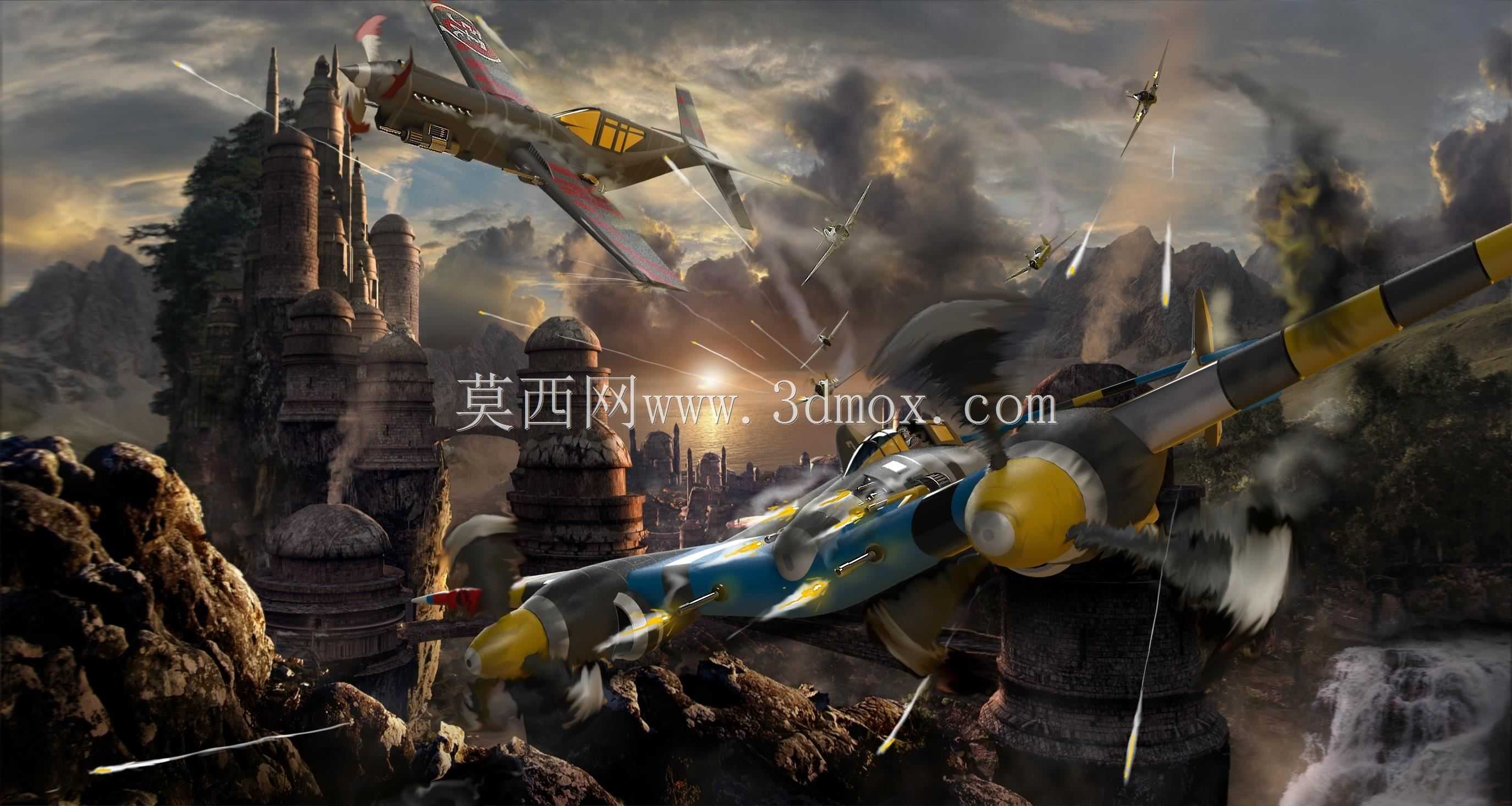 标准P-40、定制P-38、定制P-40 WW2飞机