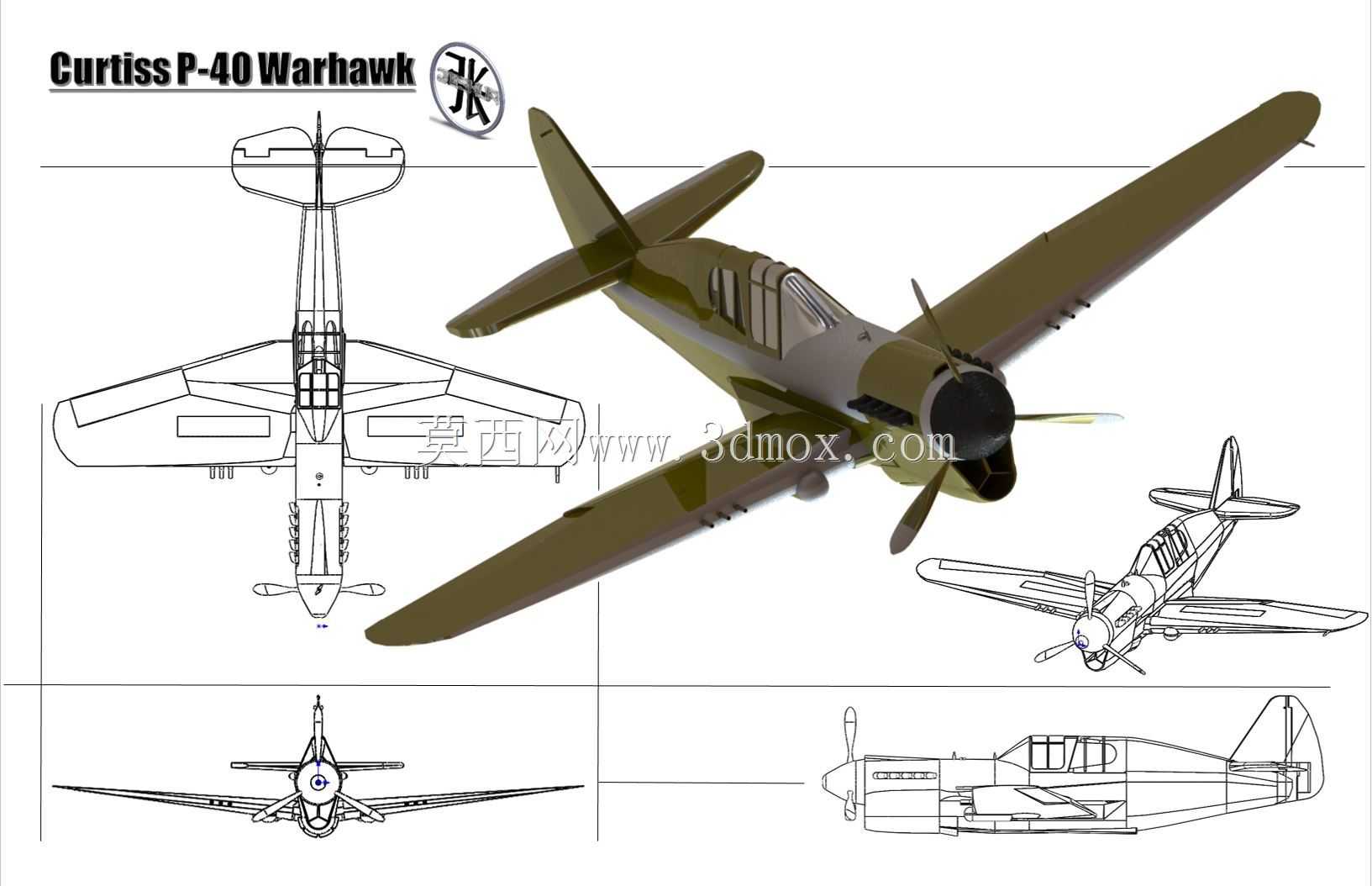 ��׼P-40������P-38������P-40 WW2�ɻ�