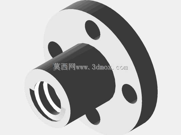 丝杠螺母-带法兰螺纹-直径8mm,螺距2mm