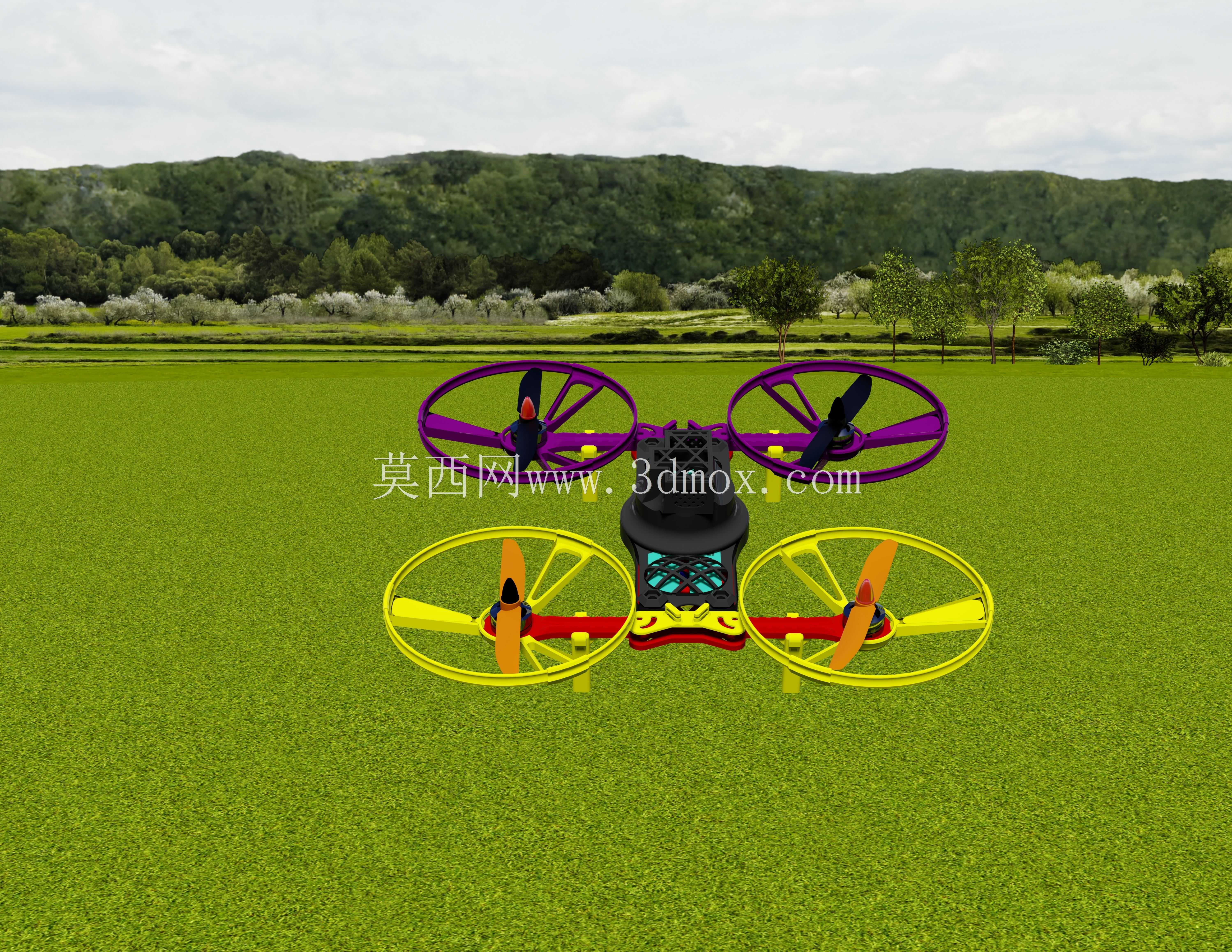 四直升机v3(3D可打印折叠微型FPV H四直升机)
