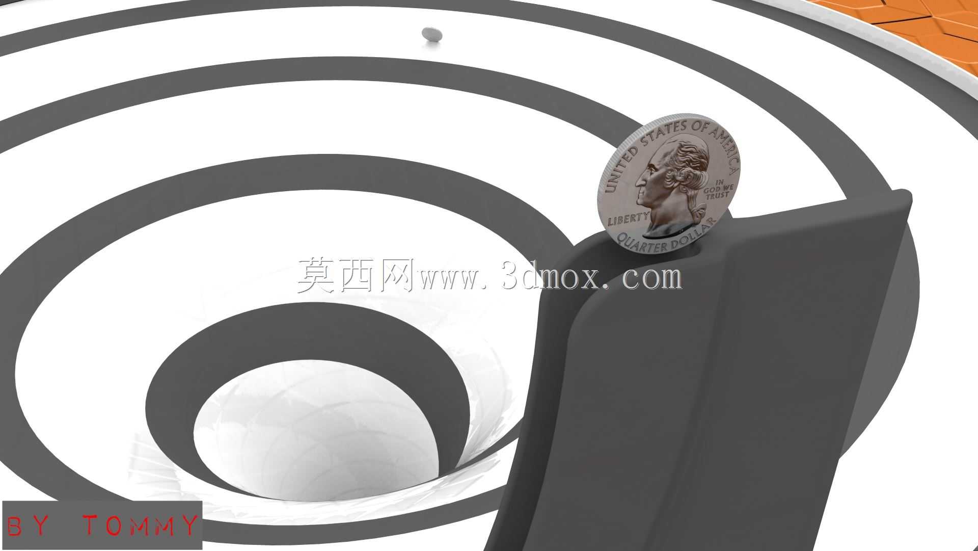 分辨率硬币漏斗