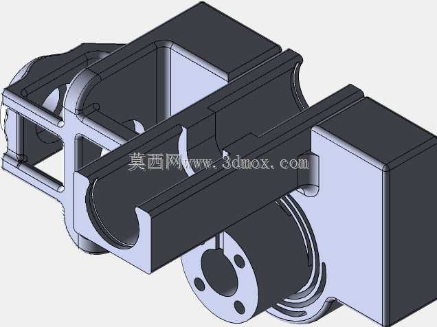 Prusa X轴端部支架,带法兰螺母,适用于TR8。