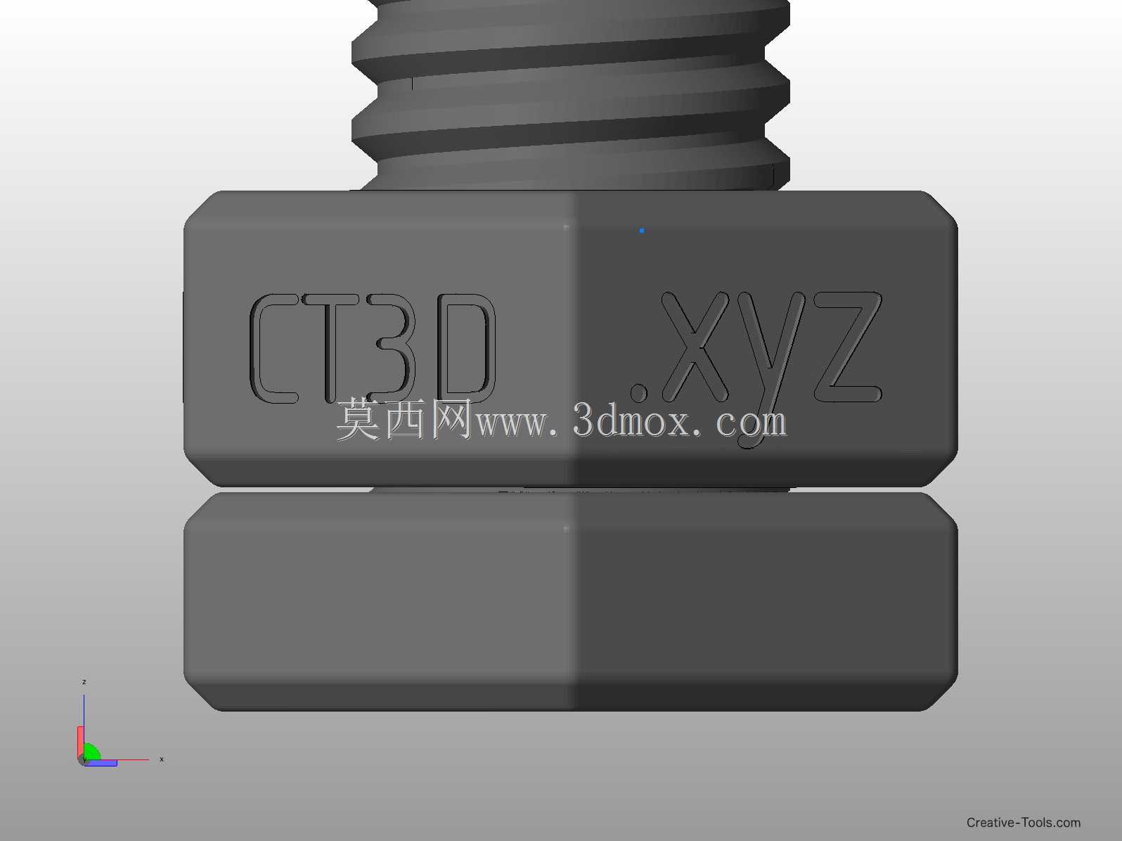 不可能的3D打印螺栓和螺母