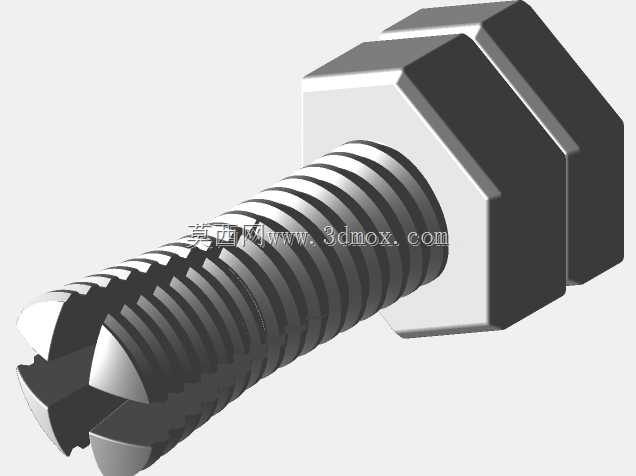 不可能的3D打印螺栓和螺母