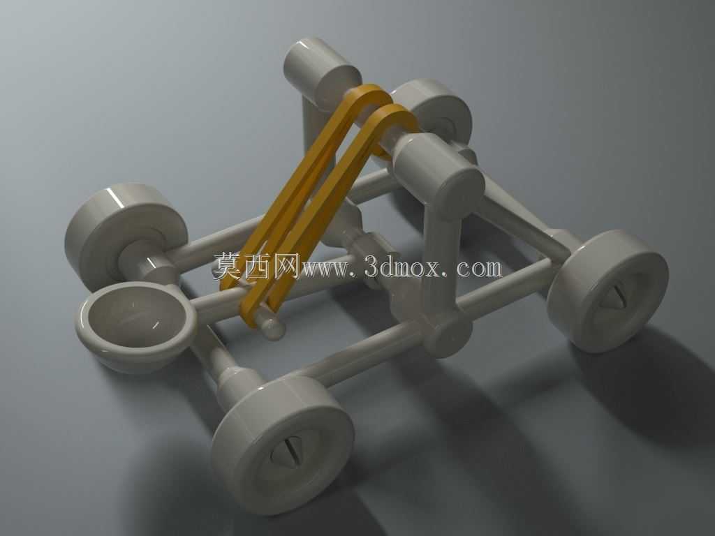 橡皮筋玩具弹射器