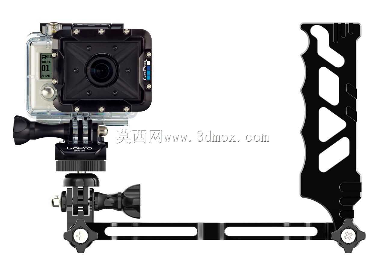 GoPro的数控加工手柄+手臂