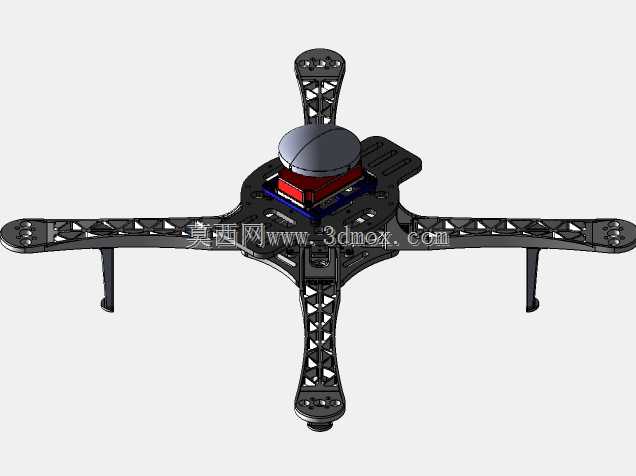 3D可打印四架直升机无人机框架