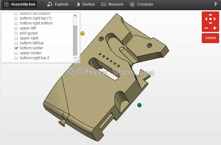 Snapfit 3d打印吉他