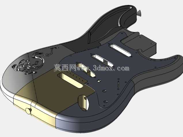 Snapfit 3d打印吉他