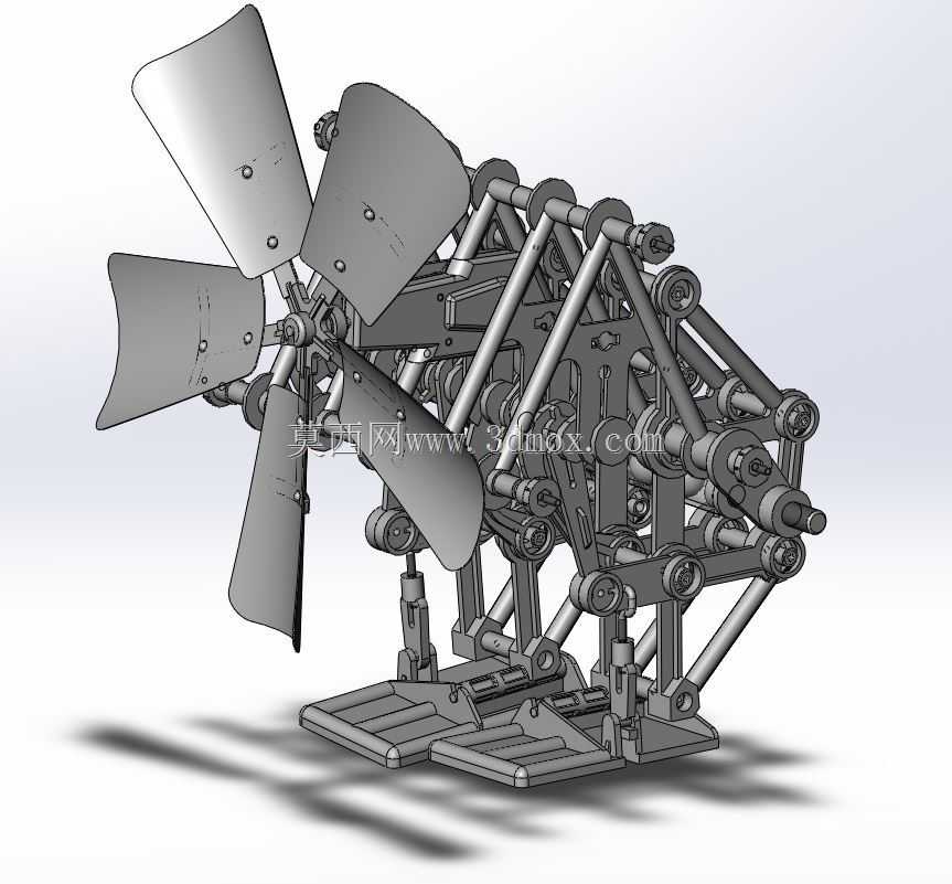 Theo��Jansen�����㲽�л����ˣ�StrandBeest��