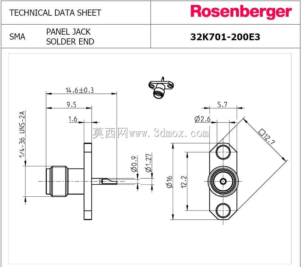 Rosenberger SMA˫�׷���18 GHz������