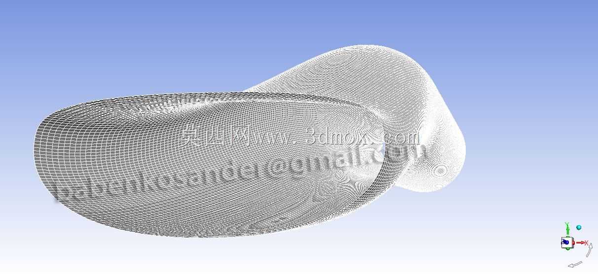 缩尺模型中流道的CFD计算