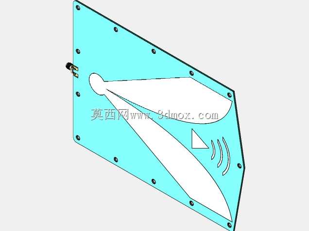 射频空间平面超宽带(UWB)900 MHz至12 GHz PCB天线