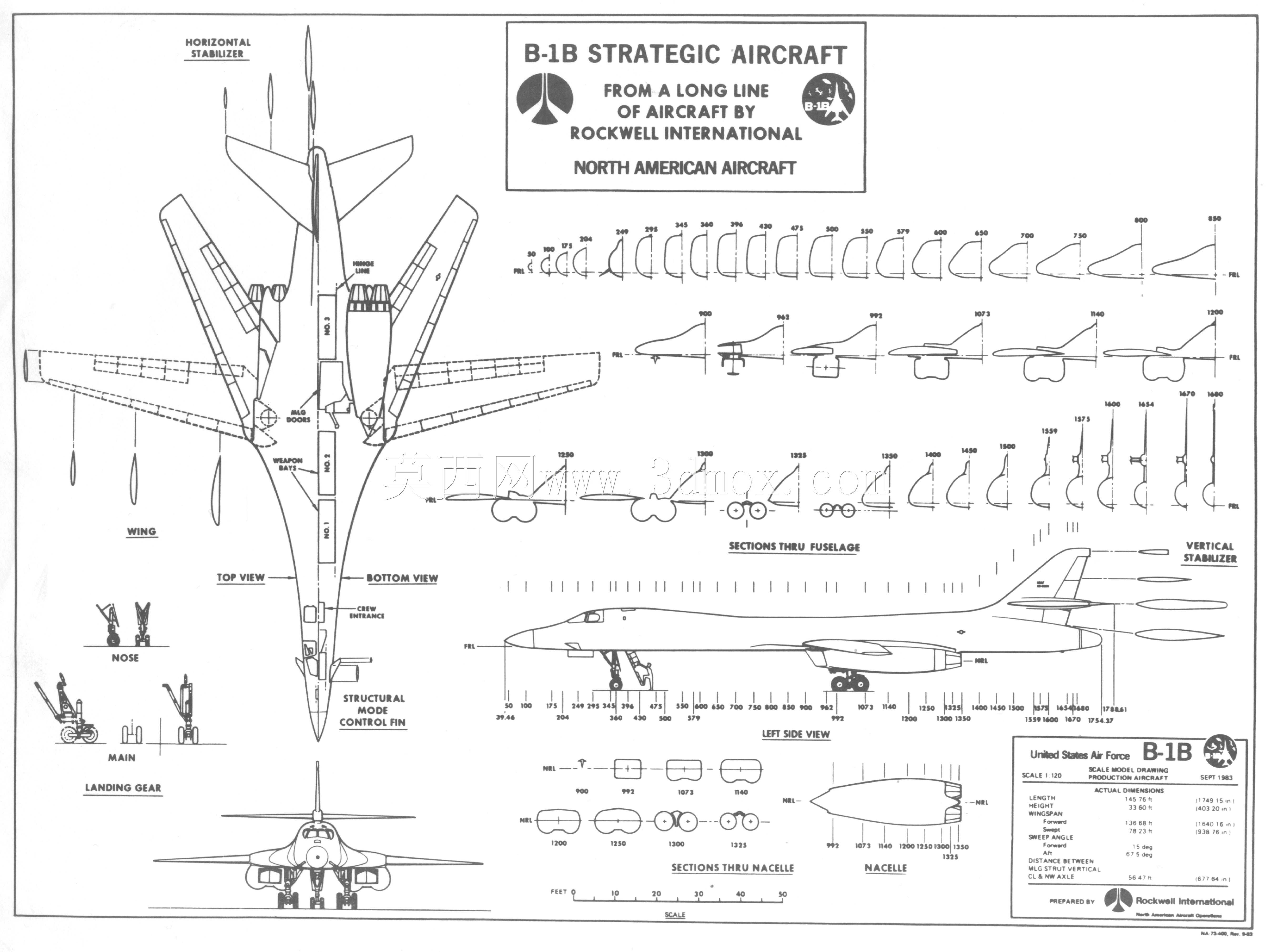 B-1B喷管