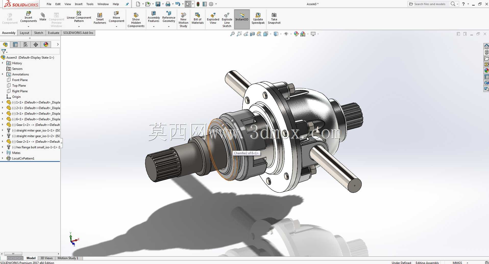 教程:Solidworks(差速器齿轮箱)