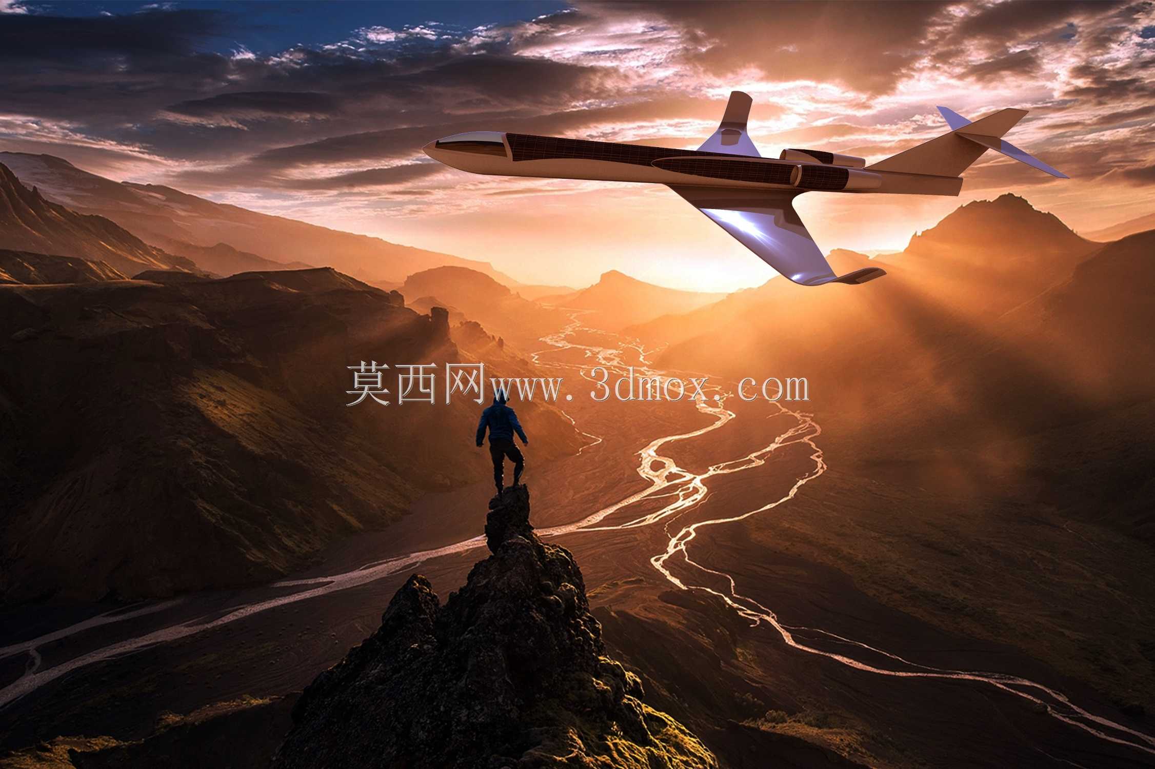 “MDPP”–带太阳能电池板的无窗私人飞机