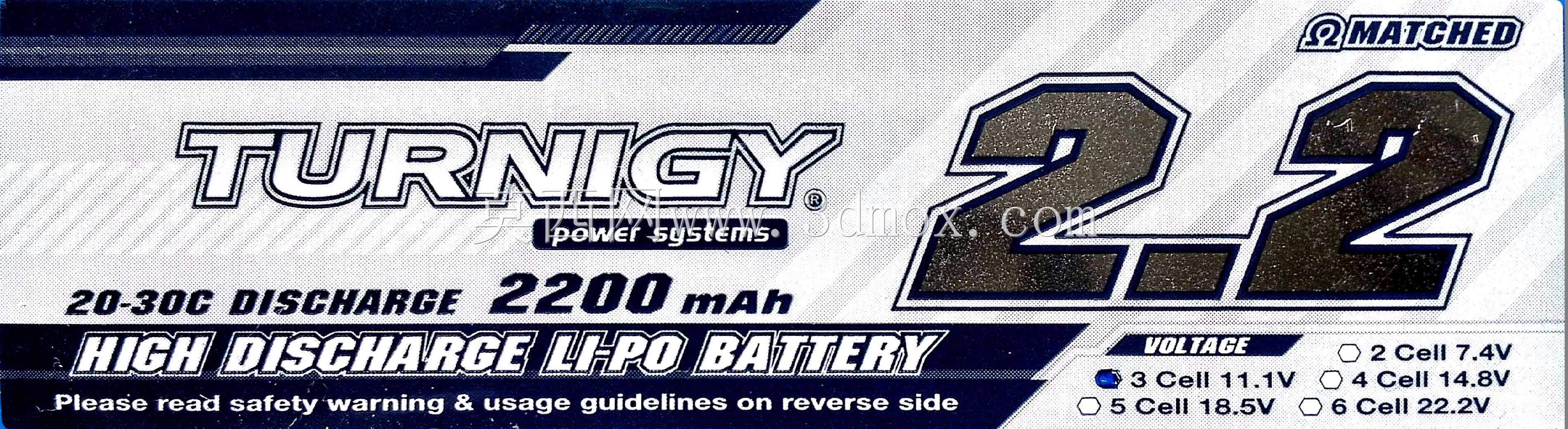 Turnigy 2200mAh 3S 20C脂装