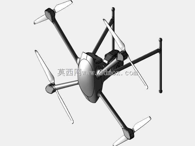 X4无人机和万向节概念