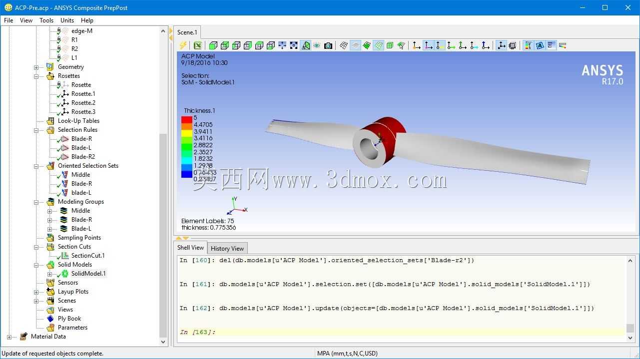 ACP Ansys�����˫Ҷ������