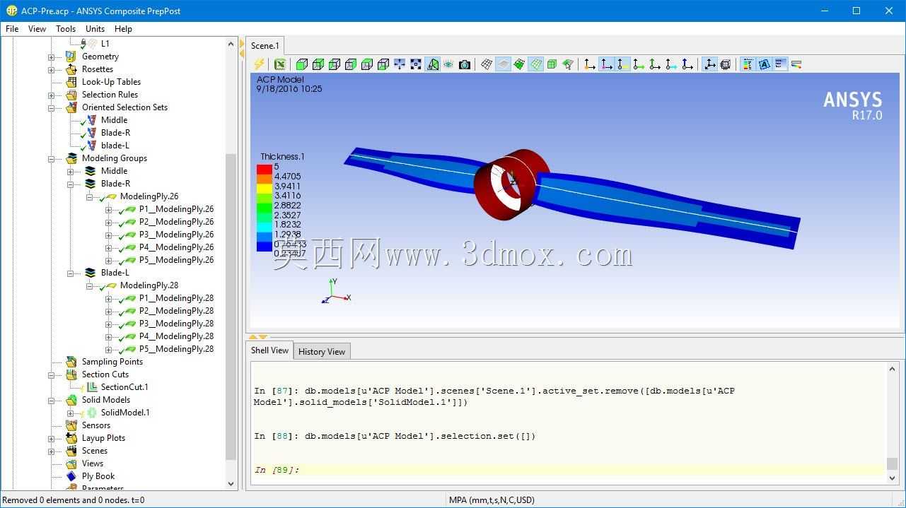 ACP Ansys�����˫Ҷ������