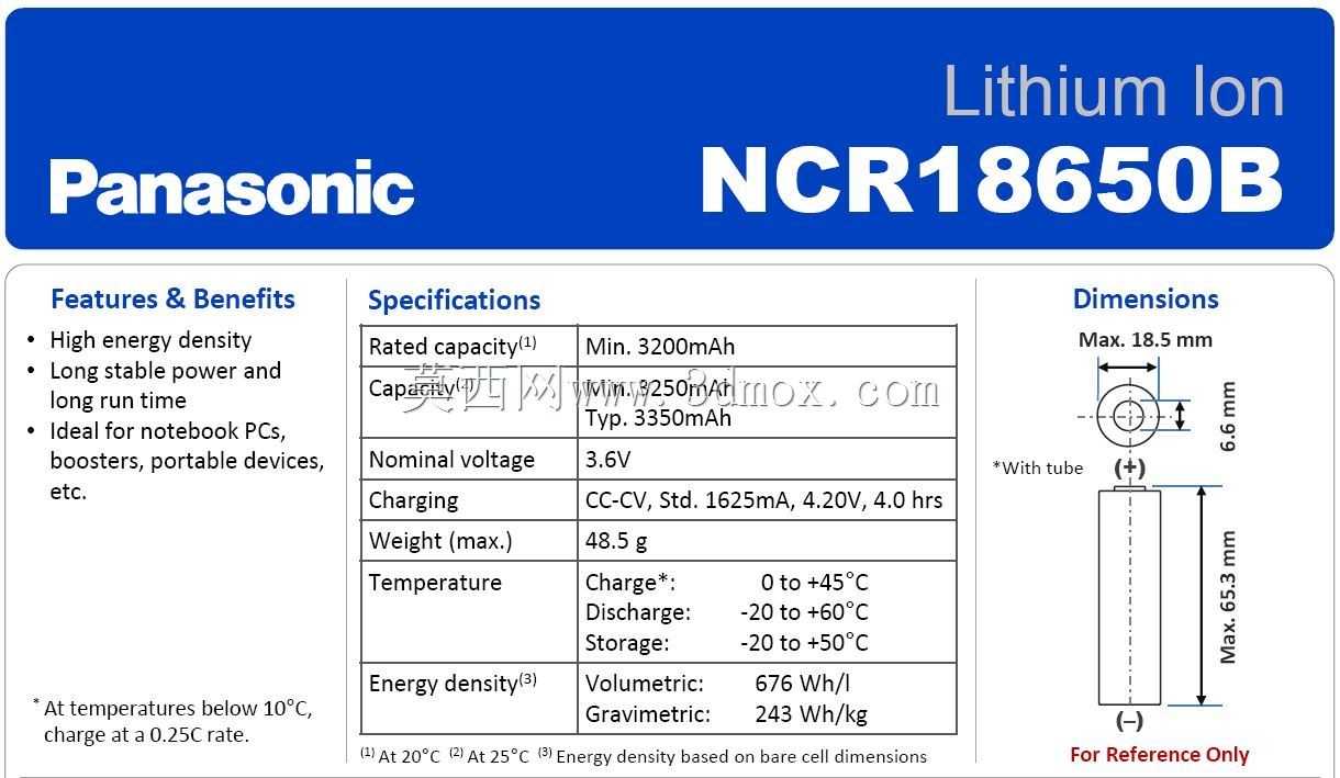 ���£�����NCR18650B/NCR18650G