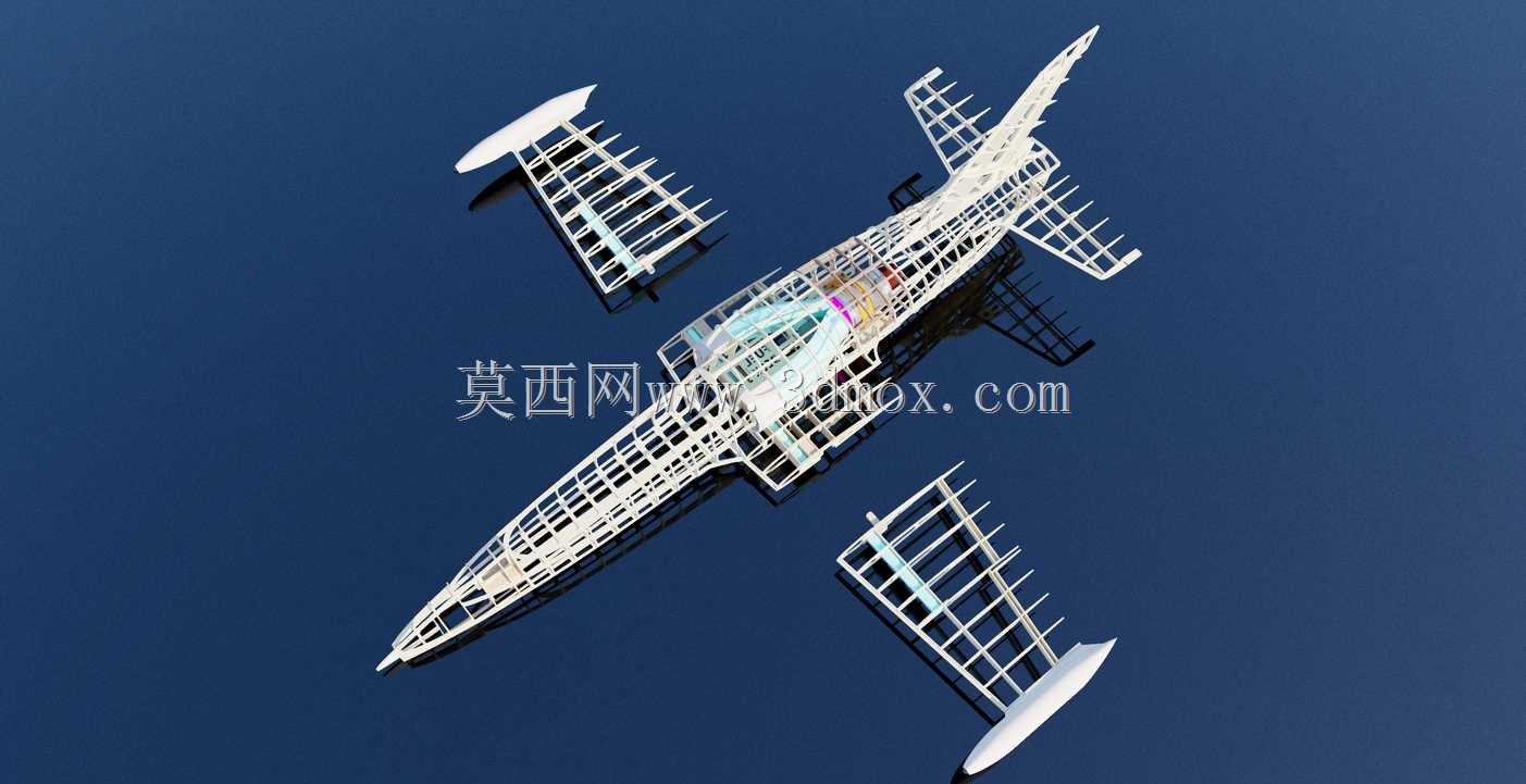 喷气涡轮发动机用L-39钢筋混凝土飞机